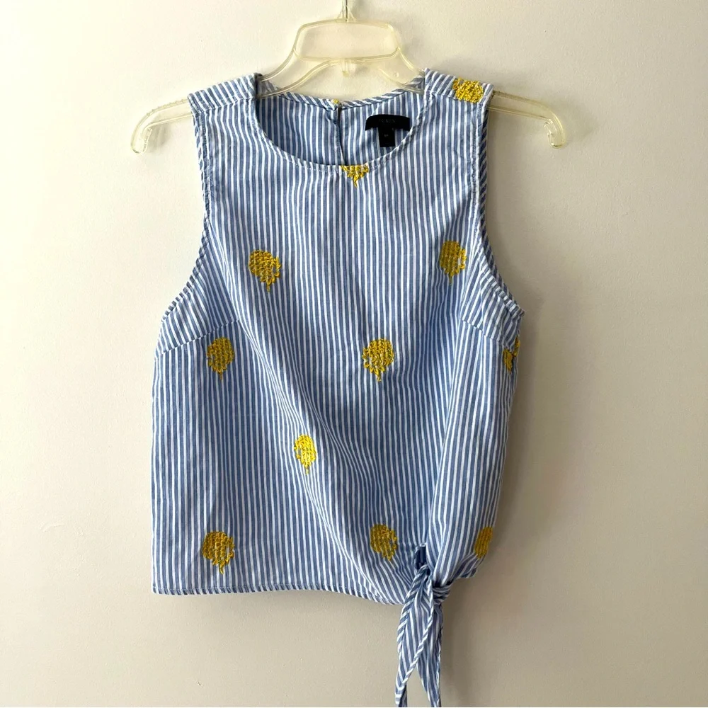 J. Crew Pineapple Tank Top 8P